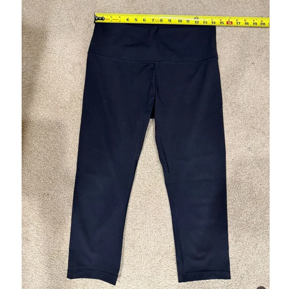 Lululemon Align Womens 10 Black Crop Leggings Yoga Workout Athletic Pants 21